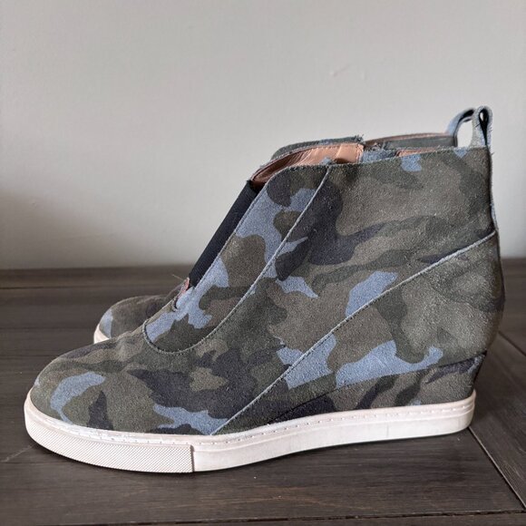 Linea Paolo Camo Wedge Sneakers - Picture 2 of 7